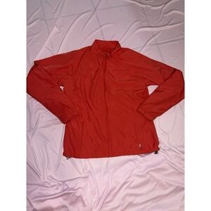 Antigua Golf Performance 1/4 Zip Pullover Lightweight Pockets Jacket Red Medium